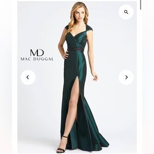 Mac Duggal Green Gown